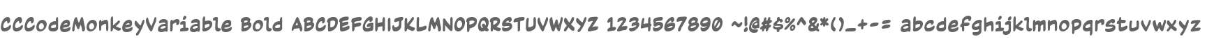 CCCodeMonkeyVariable Bold