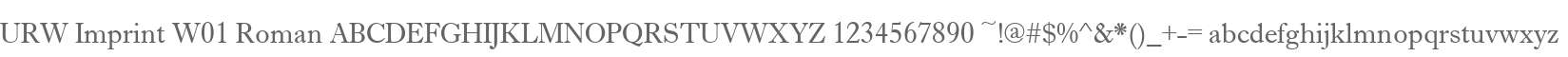 URW Imprint W01 Roman