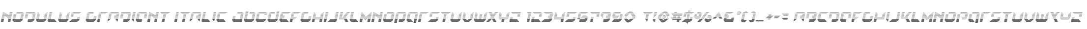 Nodulus Gradient Italic