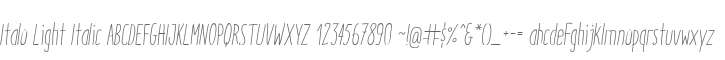 Italo Light Italic
