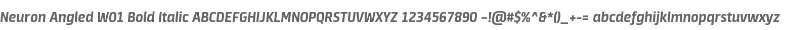Neuron Angled W01 Bold Italic