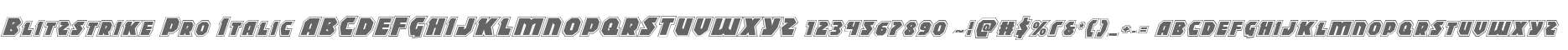 Blitzstrike Pro Italic