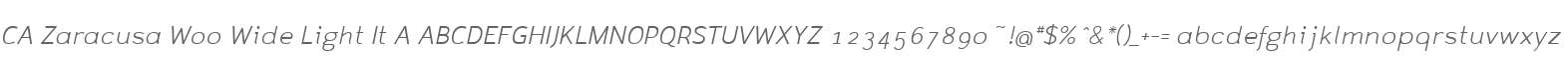CA Zaracusa W00 Wide Light It A