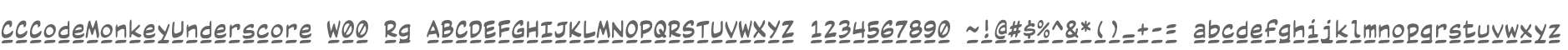 CCCodeMonkeyUnderscore W00 Rg