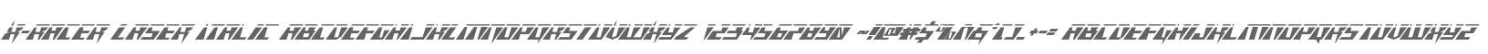 X-Racer Laser Italic