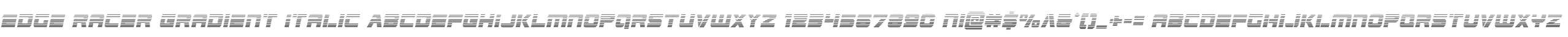 Edge Racer Gradient Italic