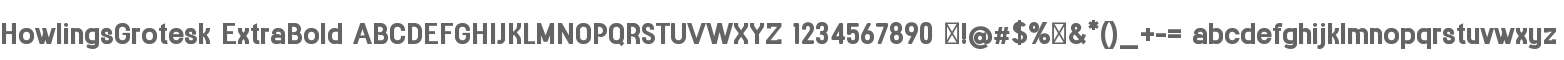 HowlingsGrotesk ExtBd