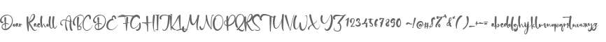 Dear Rachell
