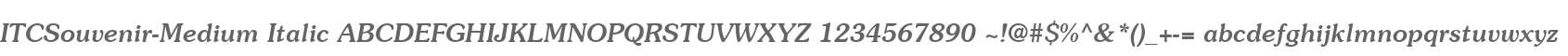 ITCSouvenir-Medium Italic