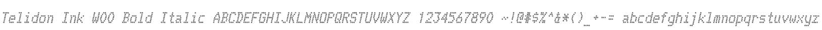 Telidon Ink W00 Bold Italic