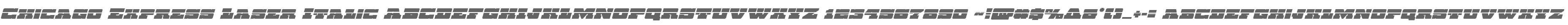Chicago Express Laser Italic
