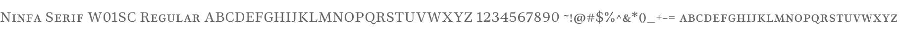 Ninfa Serif W01SC Regular