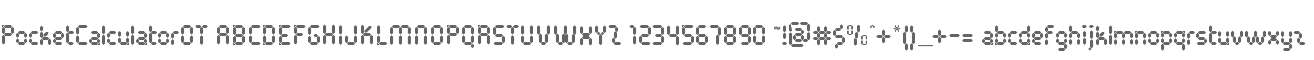 Pocket Calculator OT