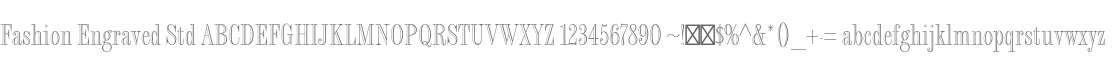 Fashion Engraved Std