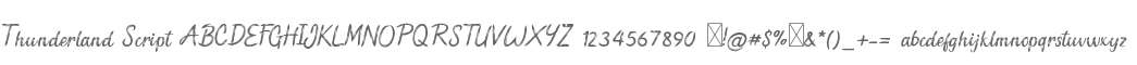 Thunderland Script