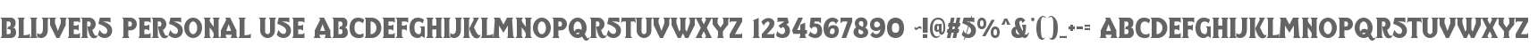 Blijvers Personal Use