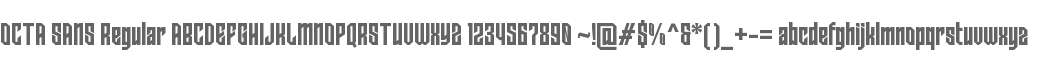 OCTA SANS