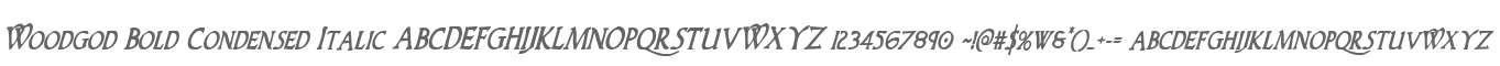 Woodgod Bold Condensed Italic