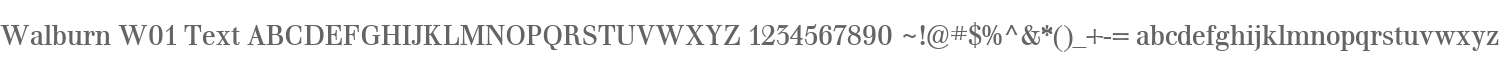 Walburn W01 Text