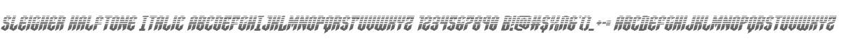 Sleigher Halftone Italic