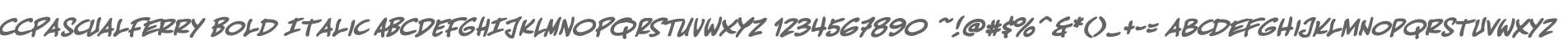 CCPascualFerry Bold Italic