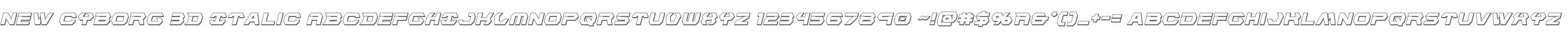 New Cyborg 3D Italic
