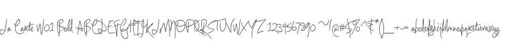 La Carte W01 Bold
