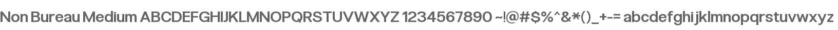 Non Bureau Medium
