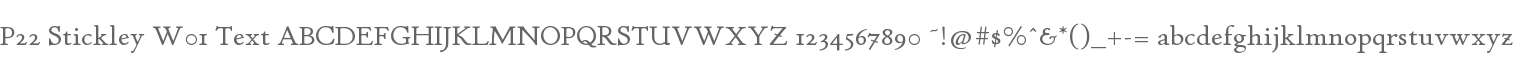 P22 Stickley W01 Text
