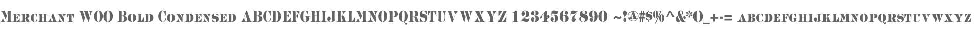 Merchant W00 Bold Condensed