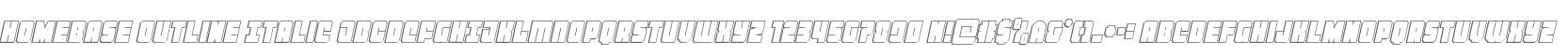 Homebase Outline Italic