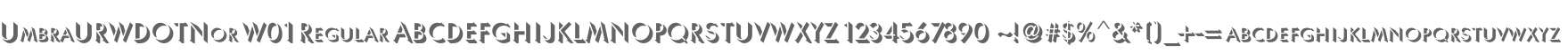 UmbraURWDOTNor W01 Regular