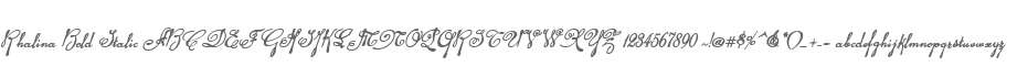 Rhalina Bold Italic