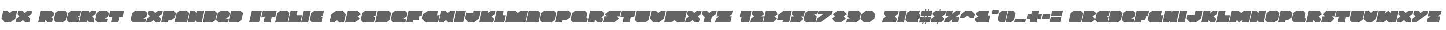 VX Rocket Expanded Italic