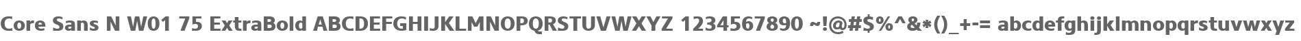 Core Sans N W01 75 ExtraBold