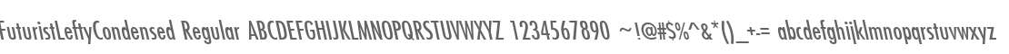 FuturistLeftyCondensed Regular