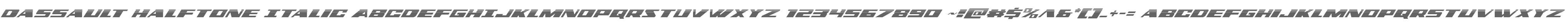 Dassault Halftone Italic