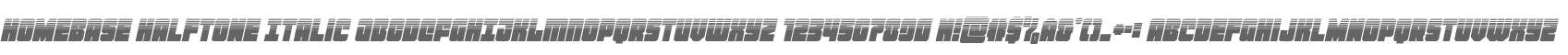 Homebase Halftone Italic
