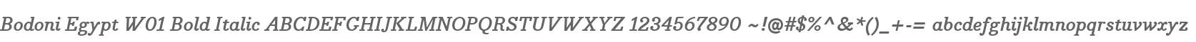 Bodoni Egypt W01 Bold Italic