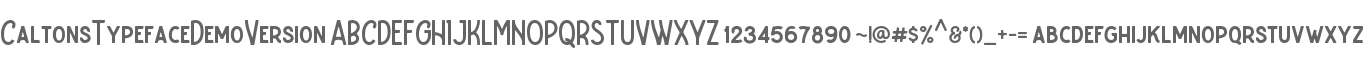 Caltons Typeface Demo Version