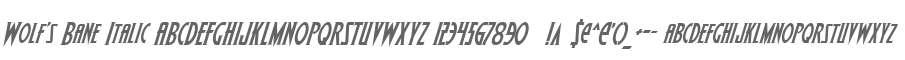 Wolf's Bane Italic