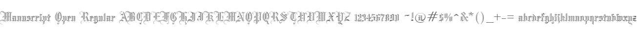 Manuscript Open Regular