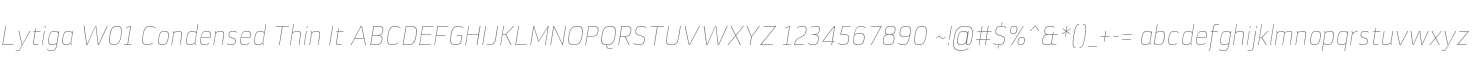 Lytiga W01 Condensed Thin It