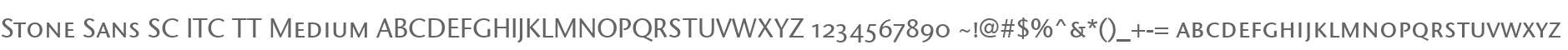 Stone Sans SC ITC TT Medium