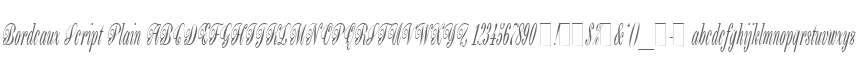 Bordeaux Script Plain