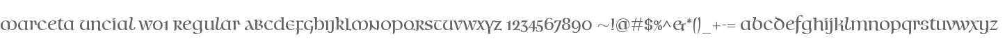 Marceta Uncial W01 Regular