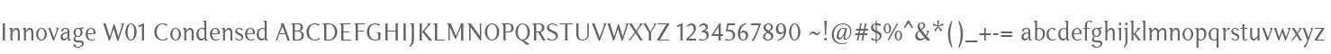 Innovage W01 Condensed
