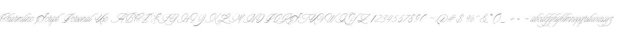 Charmline Script Personal Use