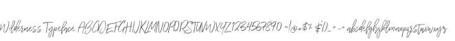 Wilderness Typeface