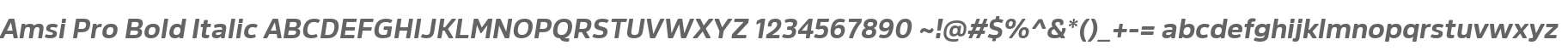 Amsi Pro Bold Italic